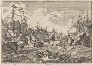 ソールベイの戦い、1672 作： Caspar Luyken
