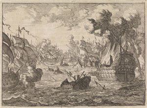 ラホーグ岬の海戦、1692年 作： Caspar Luyken