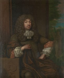 ジャン ブーデン コーテン (1635-1716)、セント ローレンス、シェラッハ、ポッケンズバーグの領主、ミデルバーグの判事兼市会議員の肖像 作： Caspar Netscher (copy after)