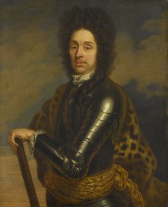 Menno Baron van Coehoorn (1641-1704) の肖像画。 砲兵および要塞技術者の一般