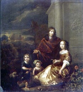 アーティストの家族 作： Caspar Netscher