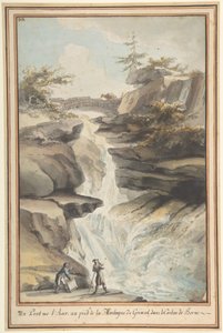 ベルン州のグリムゼルのふもとにあるアールの橋。 1775年。