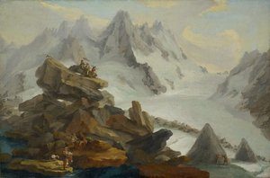 ラウテラール氷河 作： Caspar Wolf
