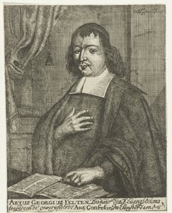 Artus Georg Veltenの肖像 作： Caspar van Huysum
