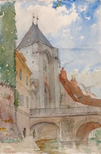 フランス、モレの橋、1928年。 作： Cass Gilbert