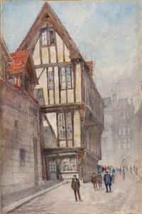 ルーアンの古い家、1932 年。 作： Cass Gilbert
