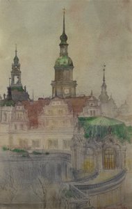 ツヴィンガーの塔、ドレスデン、1898 年。