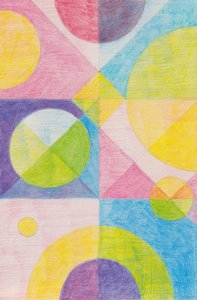 カラフルな幾何学模様 作： 