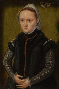 女性の肖像 作： Catharina van Hemessen