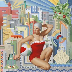 ハルシオン 1932年、2024年（リネンに油彩） 作： Catherine Abel