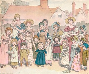 「ストリートショー」、c1892、1906年。 作： Catherine Greenaway