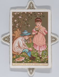 バレンタイン、1876年。 作： Catherine Greenaway