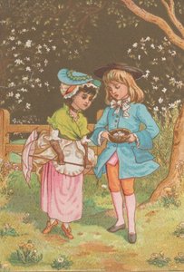 カリフォルニア州バレンタイン 1880年。 作： Catherine Greenaway
