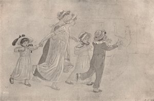 「カラー木版画用水彩画」、1880-1890年、1923年