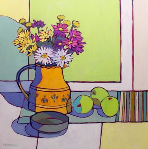 今日の花束、2023年（キャンバスに油彩） 作： Catherine J Martzloff