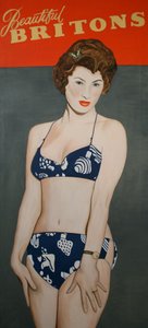 ビューティフル・ブリトン, 2007 （リネンに油彩） 作： キャシー・ロマックス