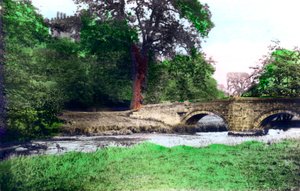 ハドンホールの橋、ダービーシャー、1926年。