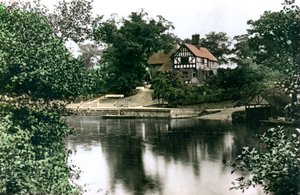 チェスターのディー川、チェシャー、1926年。