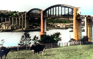 ロイヤルアルバートブリッジ、サルタッシュ、コーンウォール、1926年。