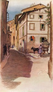 「マヨルカのストリート シーン」、20 世紀、1931 年 作： Cecil Charles Windsor Aldin