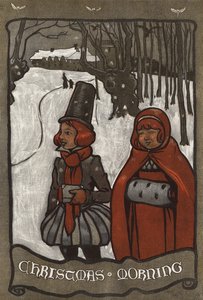 クリスマスの朝 作： Cecil Charles Windsor Aldin