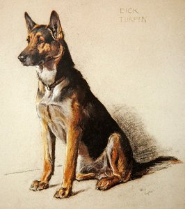 ディック・ターピン（パステル、ティント紙 作： Cecil Charles Windsor Aldin