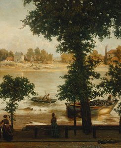 チェインウォークでの夏の夜、1870-71 作： Cecil Gordon Lawson