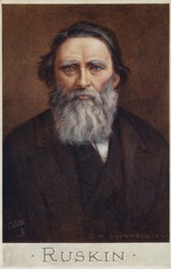 ジョンラスキン（1819〜1900年）、英語作家、美術評論家、芸術家、社会思想家 作： Cecil Watson Quinnell