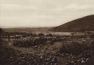 メキシコ: San Isabel Tola と Guadalupe の間の Tetzcoco 湖付近 (白黒写真) 作： Cecile Seler Sachs