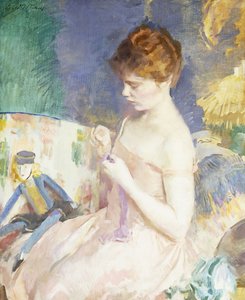 人形のドレッシング 作： Cecilia Beaux