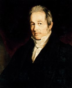 ジョン・ガルトの肖像（1779-1839） スコットランドの作家,絵画 作： Cedric Gray