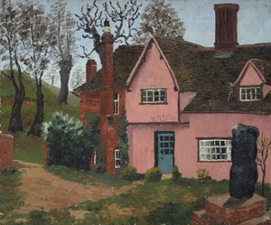 パウンドファーム（キャンバスに油彩） 作： Cedric Morris