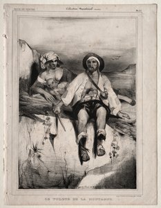 山からの強盗 作： Celestin Francois Nanteuil