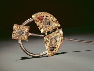 環状ブローチ、Ardagh Hoard、Reerasta、リムリック州、Viking Age（シルバーゴールド）