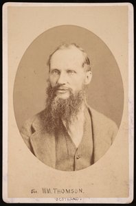 ウィリアム・トムソン卿の肖像、初代ケルビン男爵、1824～1907年、1876年。 作： Centennial Photographic Company
