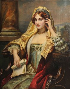 瞑想、1880年。 作： Cesare Agostino Detti