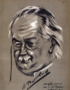 デビッド・ロイド・ジョージ（1863-1945）、イギリスの政治家。漫画：チェーザレ・ムサッキオ（1882年生まれ