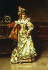 エスコートを待って、 作： Cesare Auguste Detti