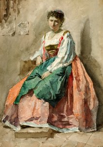 19 世紀後半から 20 世紀初頭の女性の肖像画。