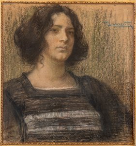 ベネチアの女（パステル） 作： Cesare Laurenti