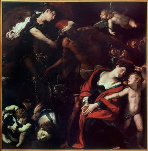 聖ルフィーナと聖セクンダの殉教 (3 人の芸術家による絵画) 作： Cesare Morazzone Pier Francesco and Cerano Procaccini
