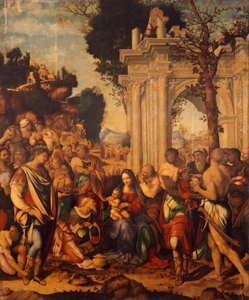 チェーザレ・ダ・セスト（1477-1523）の「マギの崇拝」。