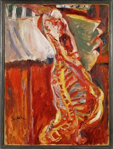 牛肉の半面 1922-23年頃 キャンバスに描かれた絵 作： Chaim Soutine