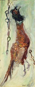 吊るされたキジ」1925-30年頃（油彩・キャンバス 作： Chaim Soutine