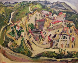 カーニュの家、1923 作： Chaim Soutine