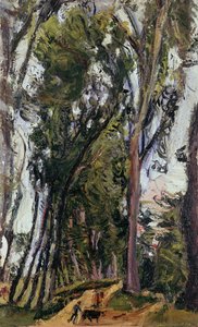 農夫のいる風景」 シャイム・スーティン（1894-1943）作 フランス 20世紀 作： Chaim Soutine