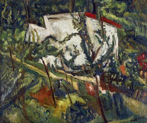 クラマールの家」Chaim Soutine (1893-1943) の絵画、1918年頃 - 油彩・キャンバス、60x72,8 - 個人蔵