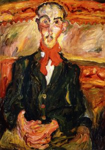 赤いスカーフの男;赤いスカーフの男、1921年 作： Chaim Soutine