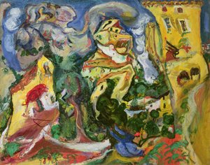 村、1923年頃 作： Chaim Soutine