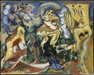 ザビレッジ、1923年頃 作： Chaim Soutine